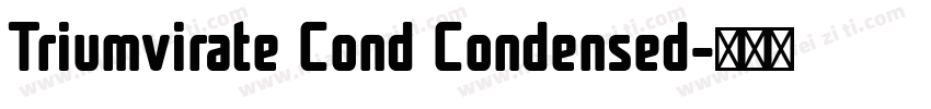 Triumvirate Cond Condensed字体转换